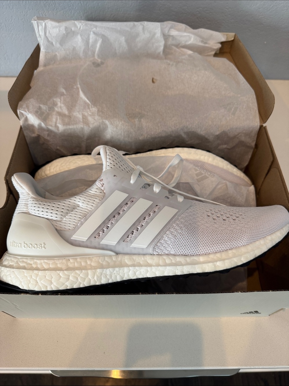 adidas UltraBoost Men's Running Shoes - White